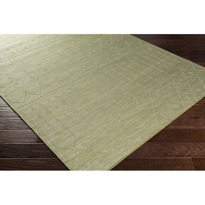 Isaha Geometric Indoor / Outdoor Rug, Rectangle 5'3" x 7'