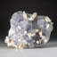 Blue Fluorite with Calcite Crystal from Hunan Province, China