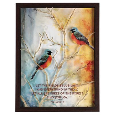 Framed Wall Art Let Fields Be Jubilant