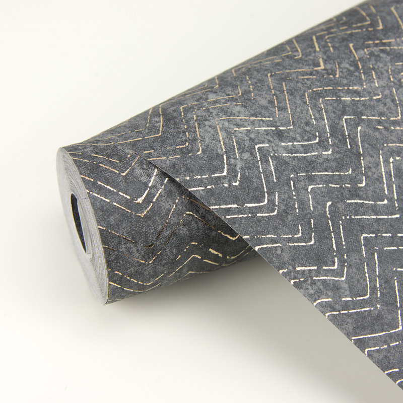 Rouleau de papier peint l 33 pi x p 27,5 po Theodis, Anthracite