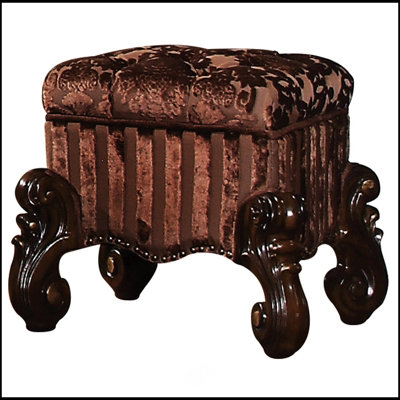 Tabouret de coiffeuse avec garniture cloutée
