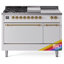 ILVE Nostalgie II 48 in Dual Fuel Range, 5 Burner, Griddle, Frenchtop-1231859055-1231859056