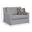 Haley Upholstered Chair and 1/2 with Pillow, Gray