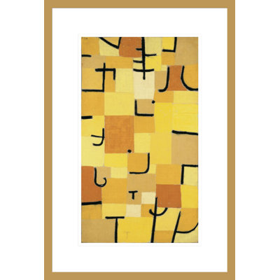 Signs In Yellow by Paul Klee -Framed Giclee Print