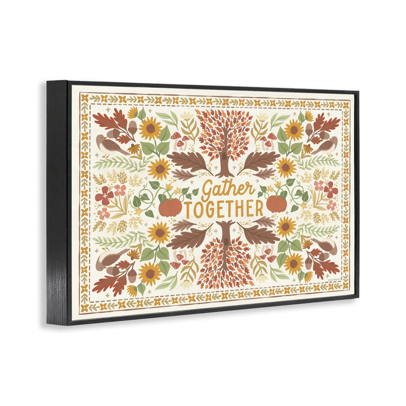 «Gather Together», art de la giclée encadrée par Laura Marshall, Giclée encadrée noir minuit, H 20 po x l 30 po