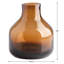 Aquista 5" Hand Blown Art Glass Amber Table Vase-565278456
