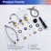 Widespread 2-handle Bathroom Faucet with Drain Assembly