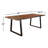 Hatherleigh Solid Wood Top Metal Base Dining Table