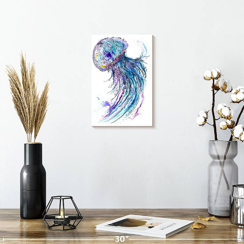 Brampt Vibrant Jellyfish, H 12 po x l 8 po