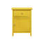 Table de chevet jaune vibrante