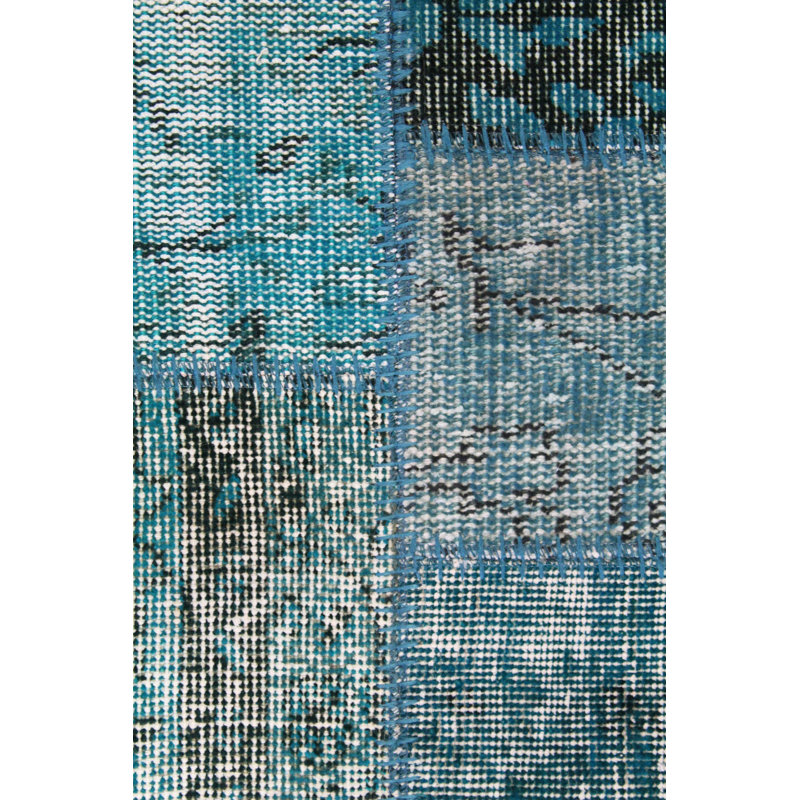 Overdye One-of-a-Kind Rectangle 8'1" X 9'10" Wool Area Rug in