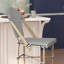 Chaise empilable Lavigne de style français avec siège en polyester enduit de PVC et structure en métal pour une utilisation intérieure / extérieure-86596034-86596035-86596036
