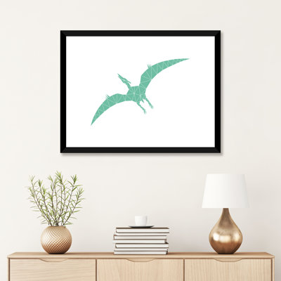 Geometric Dino Pterodactylus - impression d'art graphique