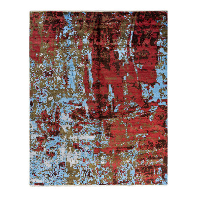 Overdyed One-of-a-Kind 8' 1" X 10' 0" Hand Knotted Area Rug