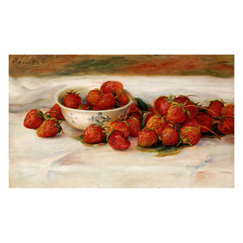 «Strawberries» par Pierre-Auguste Renoir - Estampe numérique, H 22 po x l 28 po