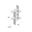 Suffield 4-Shelve Manufactured Wood Asymmetrical Tiered Shelf-1615564869