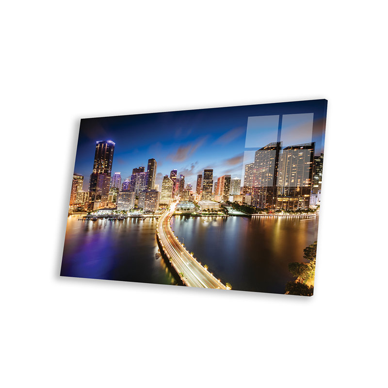 " Miami Skyline At Night I " by Matteo Colombo