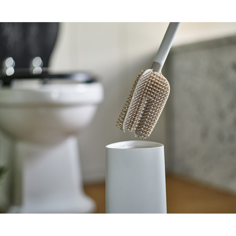Ecru Matte Finish Advanced Toilet Brush with Holder