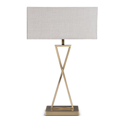 Avory 64cm Rectangle Metal Narrow Table Lamp