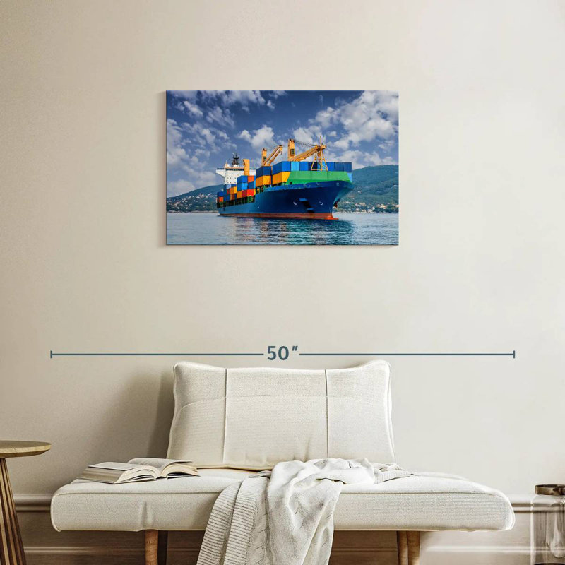 Mehar Merchant Container Ship, 20" H x 30" W