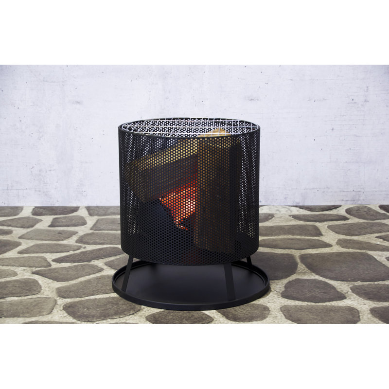 Tice 50cm H x 49cm W Aluminium Outdoor Fire Ring