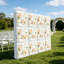 Panneaux muraux de fleurs artificielles, toile de fond murale de fleurs artificielles, panneaux muraux de fleurs artificielles 12PCS