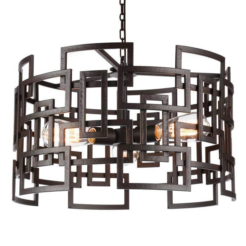 Lustree tambour 3 lumières unique Uriarte