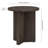 Potbelly 20" Wide Round Side Table in Alder Brown-1674004727
