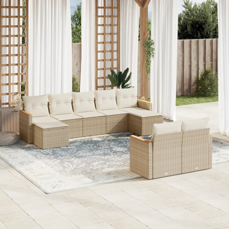 Ensemble de canapé de jardin Vidaxl