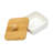 Cherith Ceramic Snack Serving Tray Removable Compartment Bowls with Bamboo Lids