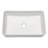 Lordear 21-1/2" L x 13-1/2' W' White Ceramic Rectangular Bathroom Sink