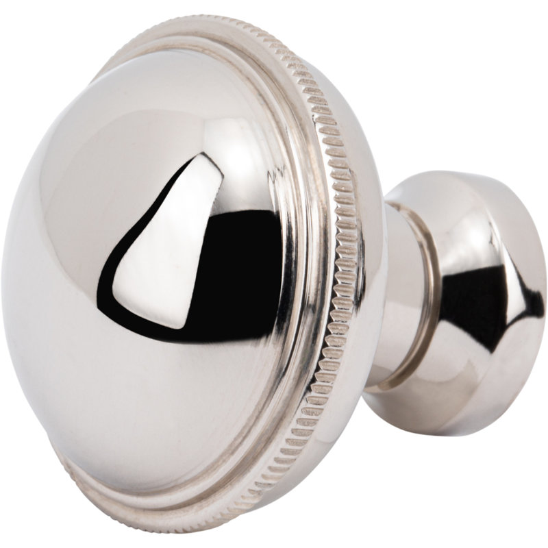 Purity 1 1/4" Diameter Round Knob, Polished Nickel