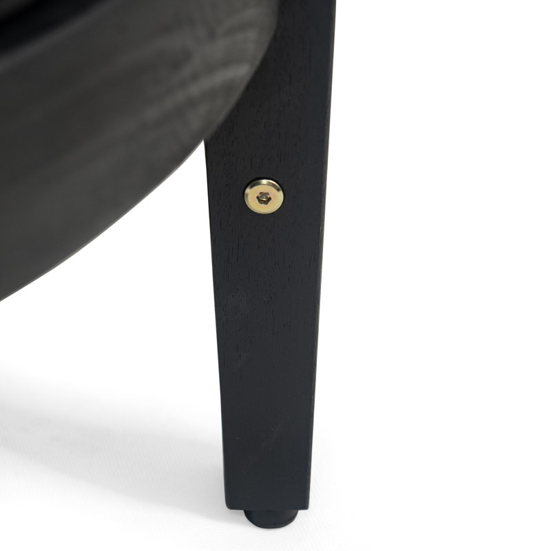 Chaise de patio avec coussins Treadway, Gris clair, Noir