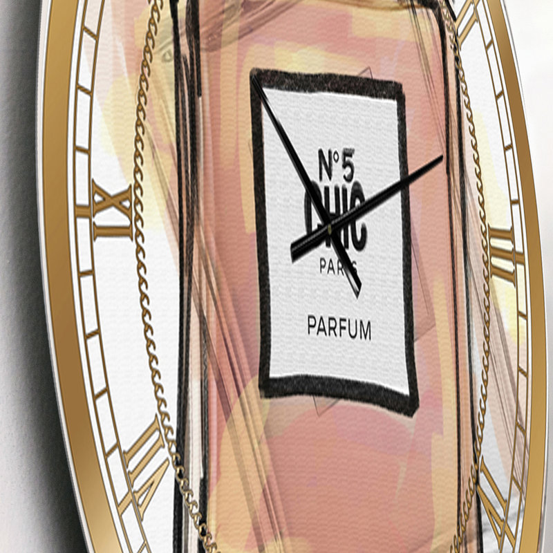 Grande horloge murale Chic Nr 5 Paris Parfum V, Petit