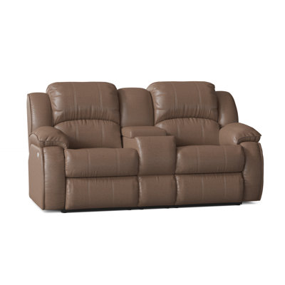 Cagney Upholstered 78'' Power Reclining Loveseat