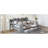 Gray Wooden Daybed With Ports And Desk - Pine Frame For Efficient Bedroom Use 3 Spacious Drawers, Port Made-958631266-958631196