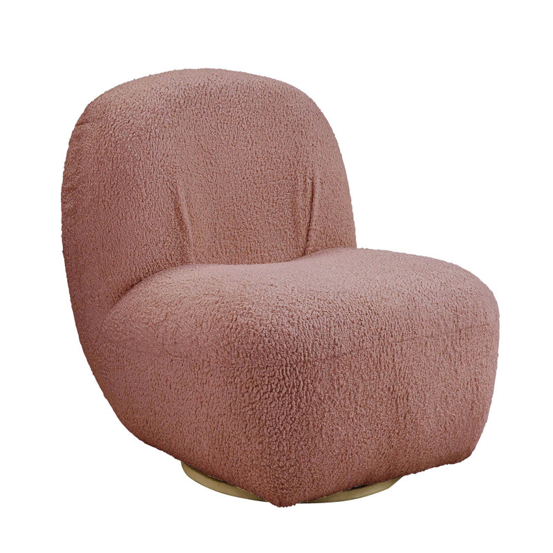 Fauteuil pivotant rose Modern Living
