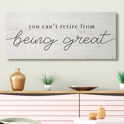 «Can Retire Being Great Expression Humour»