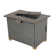 Square Steel Propane Smokeless Fire Pit Table with Lid