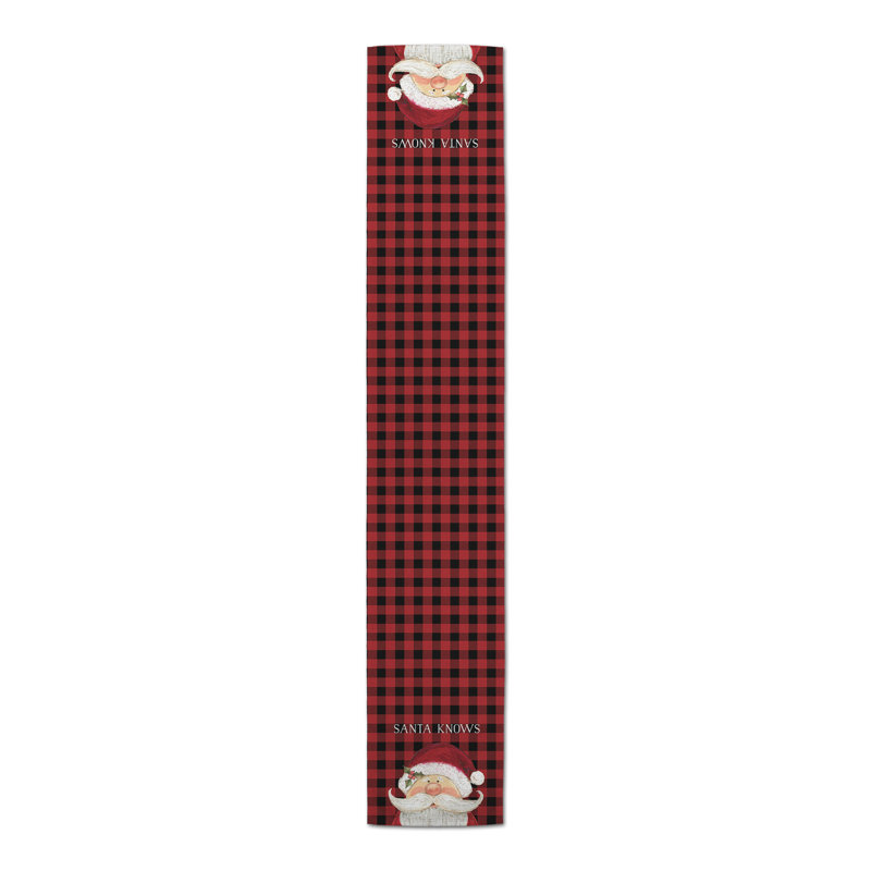 Enar Plaid Christmas Table Runner, 72" x 16"