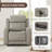 Top Grain Leather Dual-Motor Lay-flat Recliner with Power Headrest-116105048