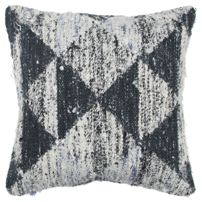 Geometric Cotton Reversible Throw Pillow