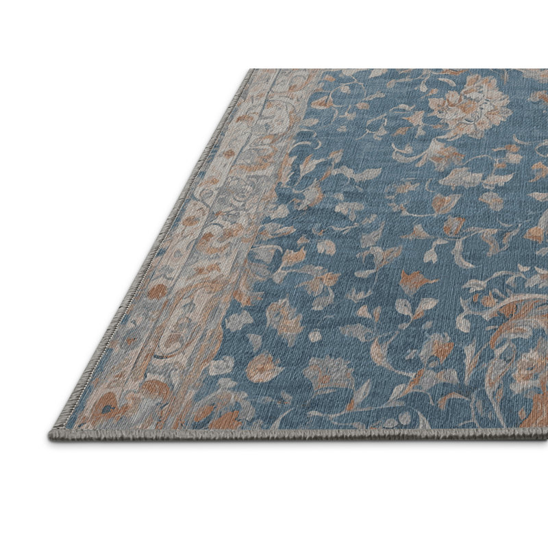 Tapis gris lavable à la machine, Rectangle 8 pi x 12 pi