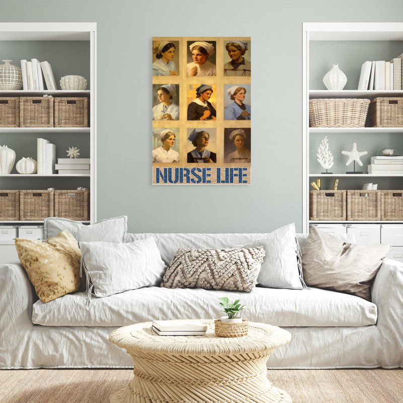 « nurse life », H 36 po x l 24 po x P 1,25 po