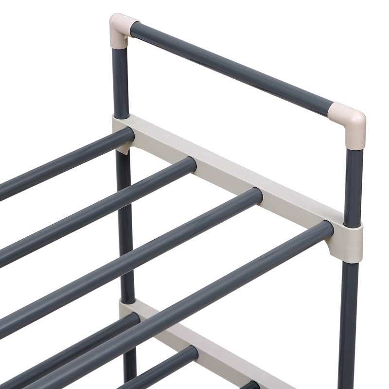Berowalt 10 Pair Shoe Rack, Grey