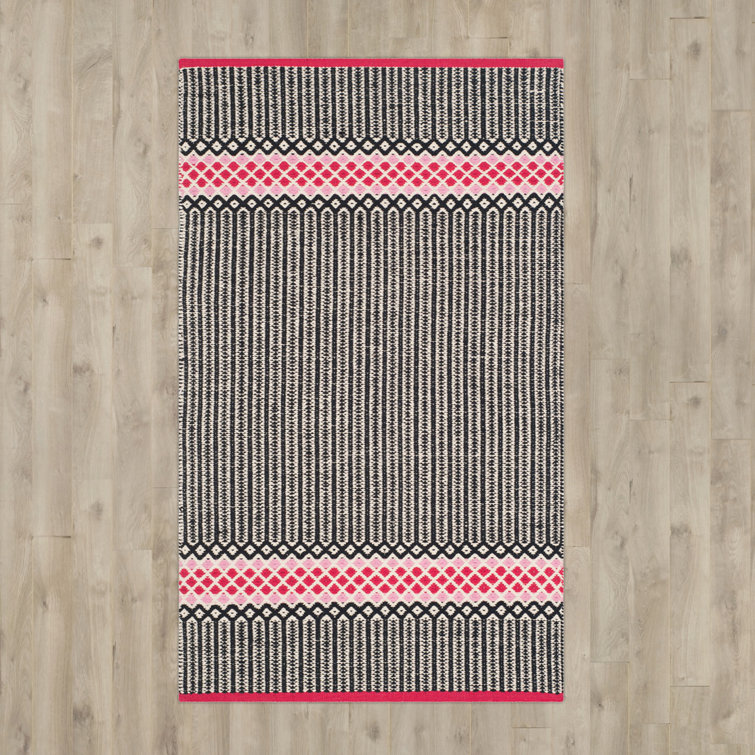 Annia Hand Woven Cotton Geometric Rug