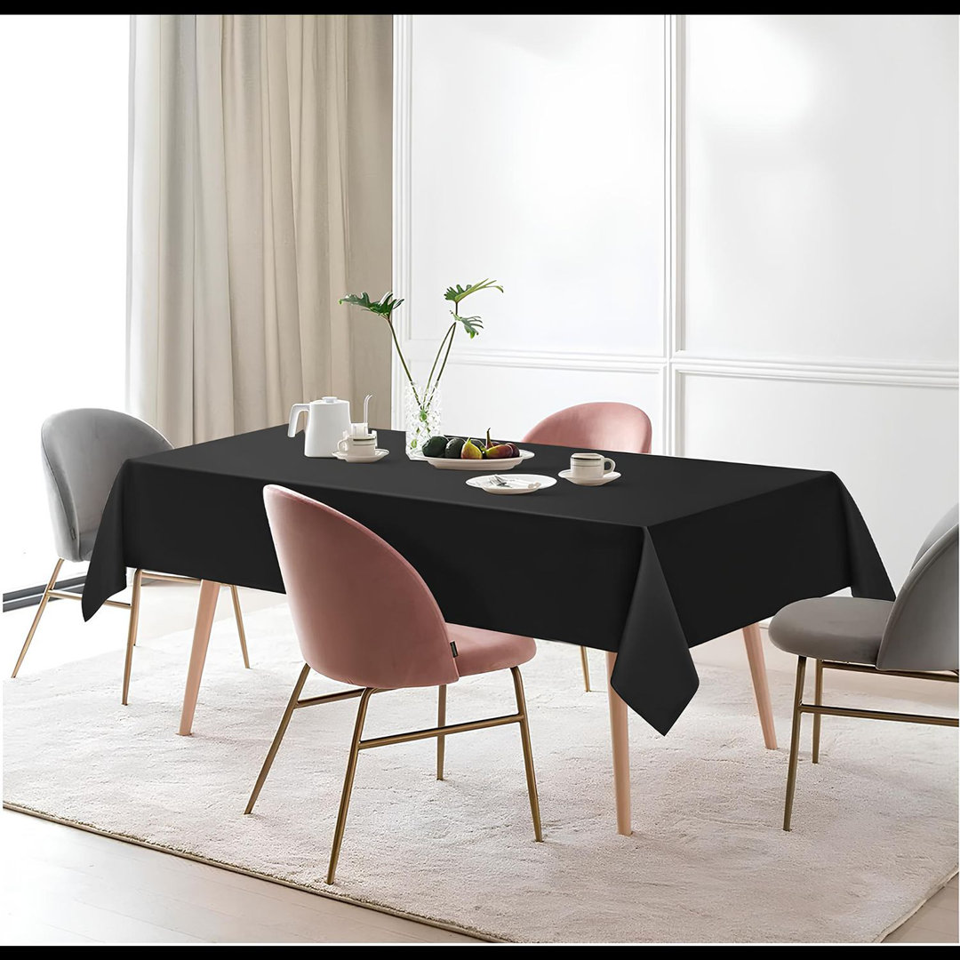 Polyester Tablecloth Rectangular 1PC - Wrinkle & Stain Resistant, Heavy Duty Banquet Cloth - Wedding, Party & Restaurant Use