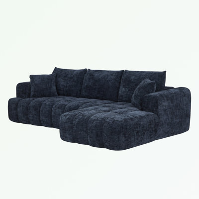 Modular Chenille L-Shape Sectional Sofa