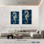 Hippocampe antique Brampt sur bleu II-118089486
