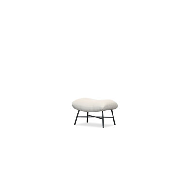 Repose-pieds rembourré en mousse Caraway, os